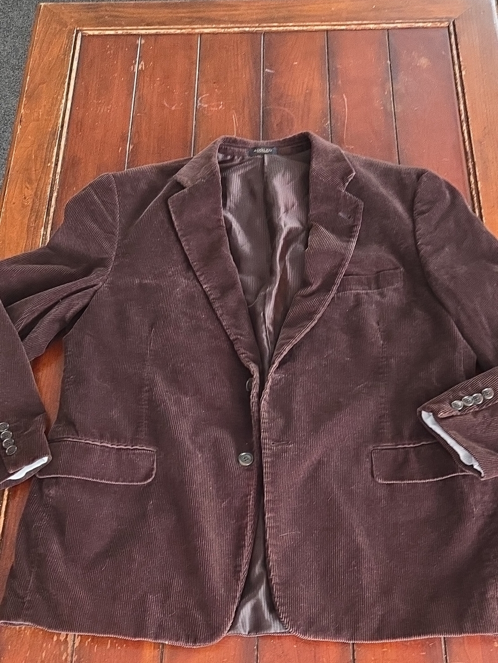 Adolfo Dark Brown Corduroy Sport Coat
